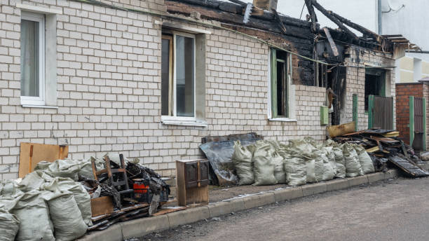 Professional Fire Damage Removal technician working in Randolph, MN